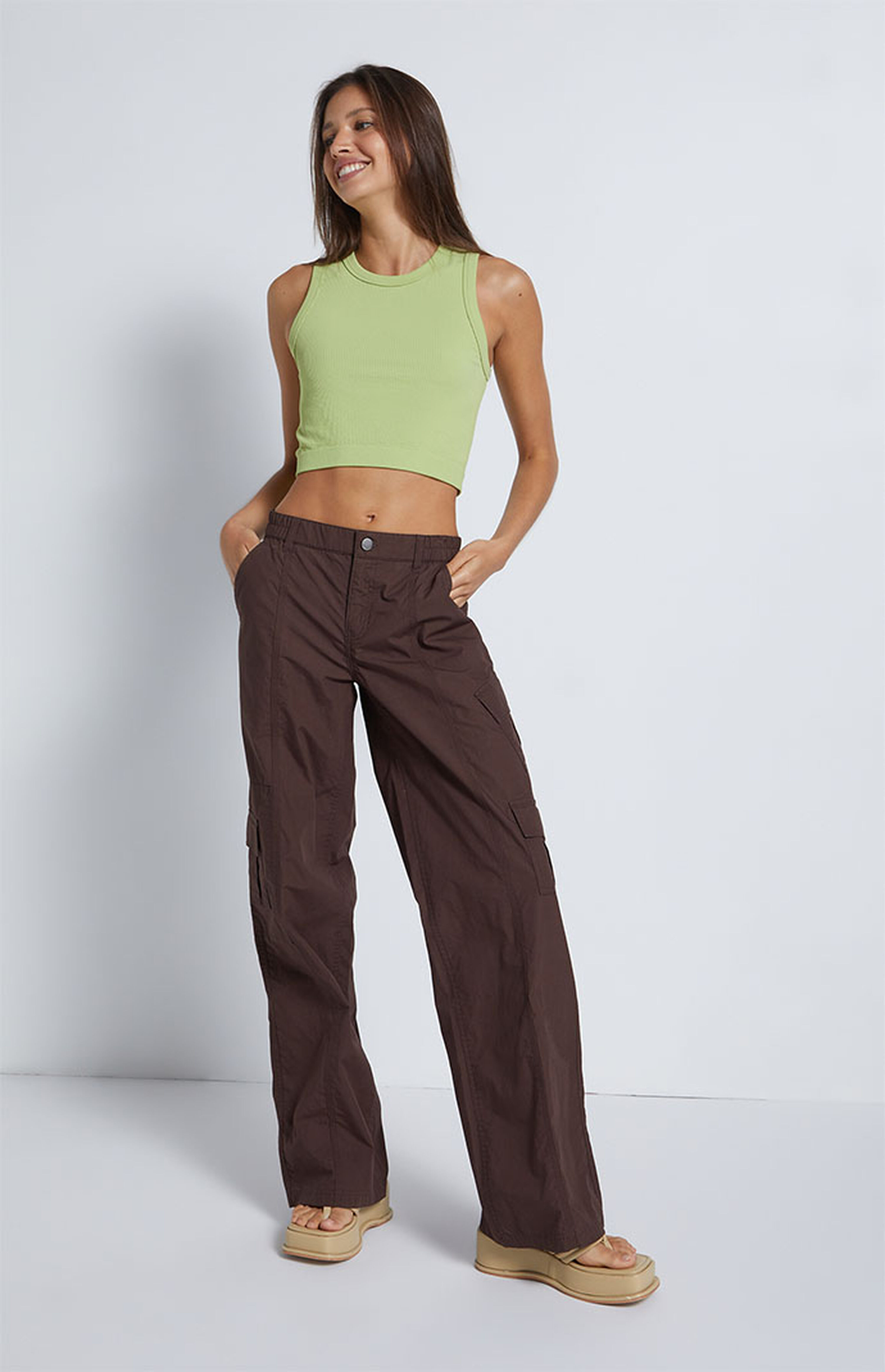 PacSun Brown Low Rise Baggy Cargo Pants | PacSun