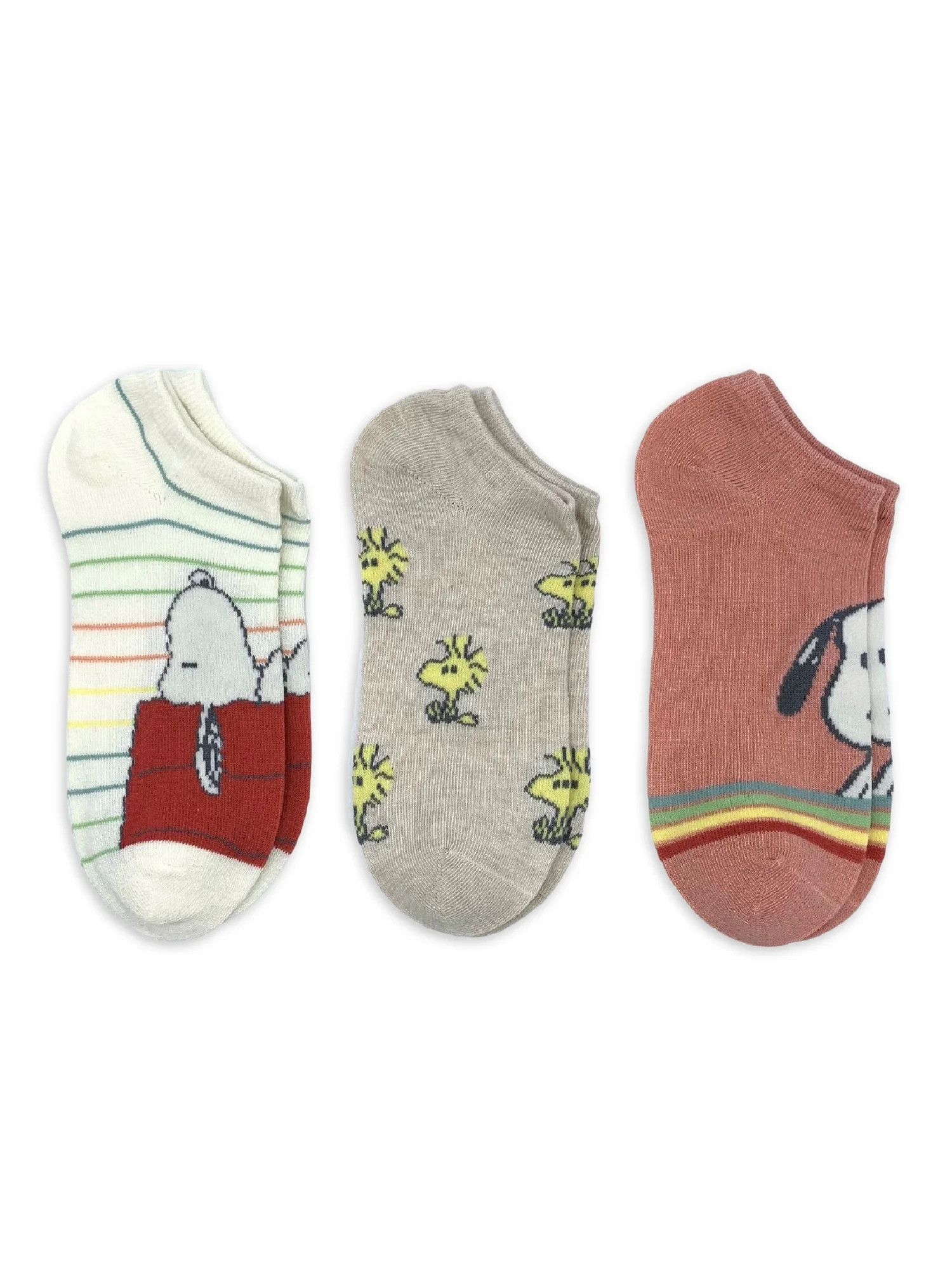 Peanuts Women's Print No Show Socks, 3-Pack, Shoe Size 4-10 | Walmart (US)