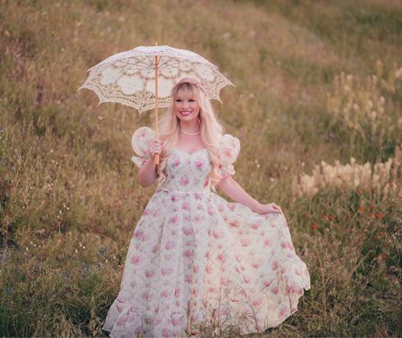 #jessakae Spring Floral princess dress - perfect for special occasions, picnics and tea. This style runs one size larger @jessakae 

#LTKFind #LTKstyletip #LTKsalealert