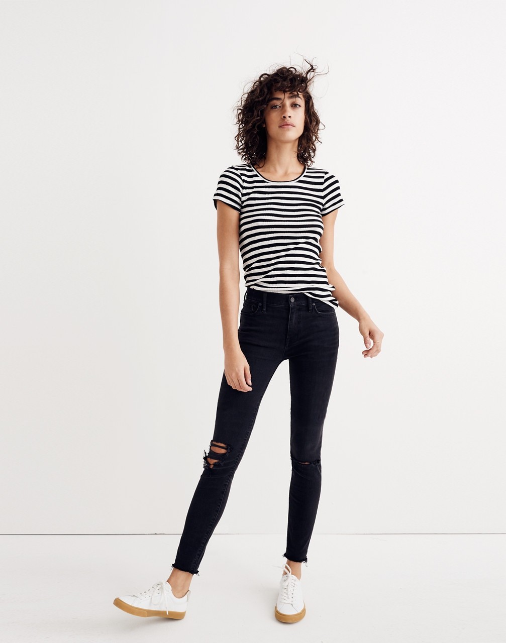 9" High-Rise Skinny Jeans in Black Sea | Madewell