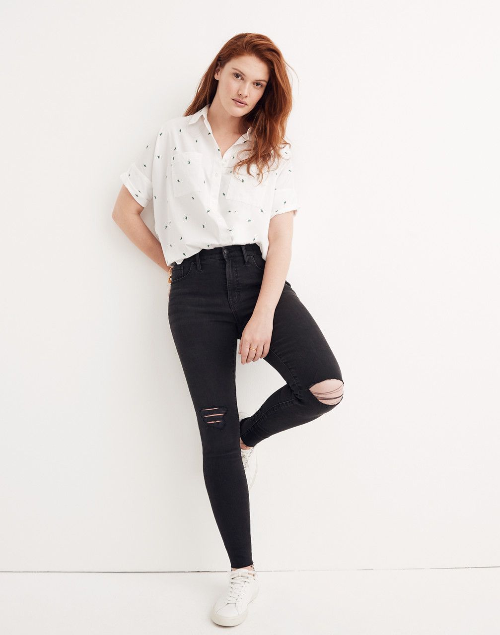 9" High-Rise Skinny Jeans in Black Sea | Madewell