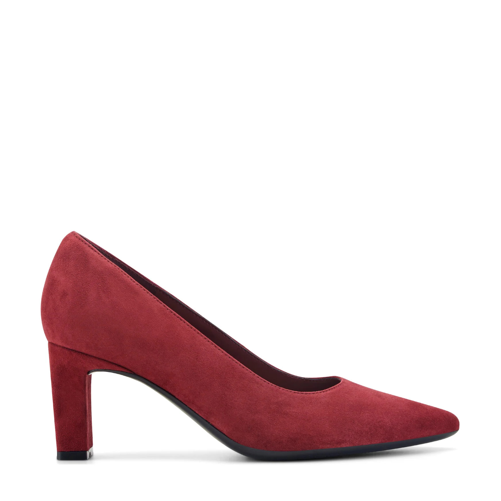 Women's Hazen Block Heel Pumps - Dark Red Suede | Easy Spirit | Easy Spirit