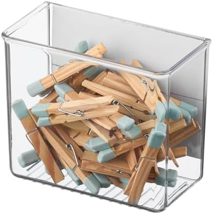 iDesign Magnetic Small Clear Plastic Organizer Bins for Laundry Room Storage | Amazon (US)