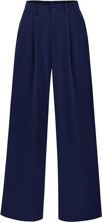 PRETTYGARDEN Wide Leg Pants for Women Trendy 2026 Fall High Waisted Business Casual Outfits Work ... | Amazon (US)