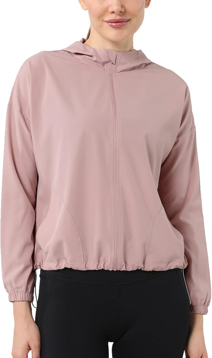 altiland Workout Zip Up Hoodie Jackets for Women, Lightweight Athletic Yoga Gym Running Shirts wi... | Amazon (US)