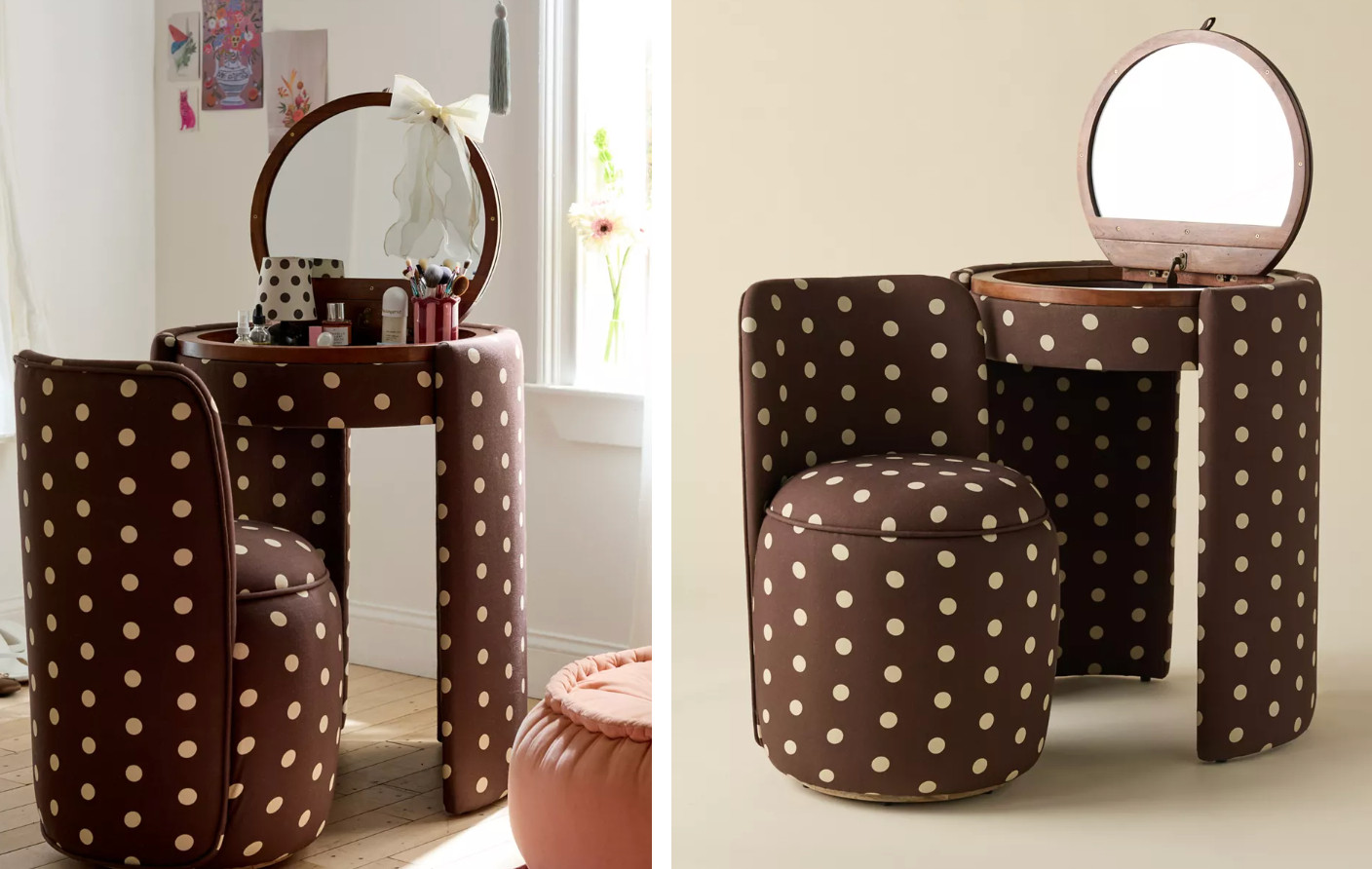 Jane Upholstered Vanity & Stool Set

PICK UR COLOR 

 #LTKHome