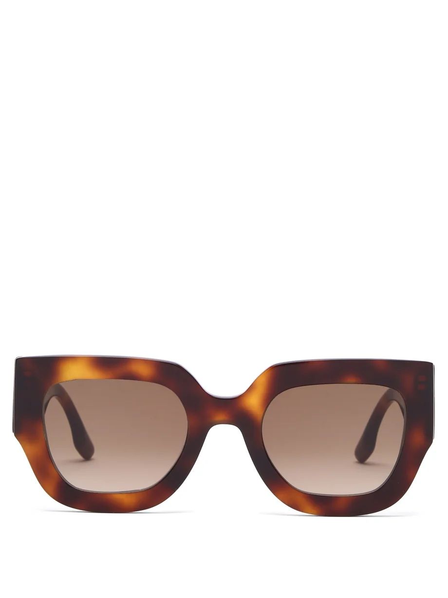 Victoria BeckhamSquare tortoiseshell-acetate sunglasses | Matches (UK)