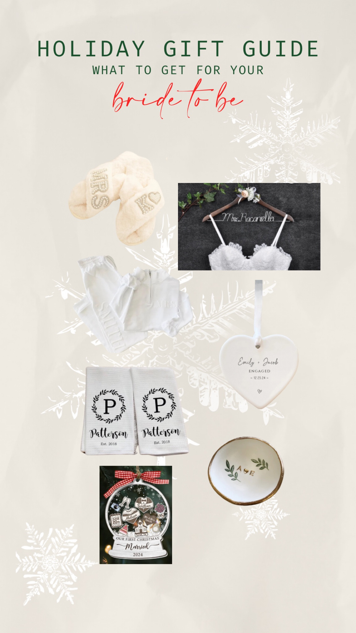 Gift guide for the bride to be!!! 

#LTKHoliday #LTKGiftGuide #LTKCyberWeek