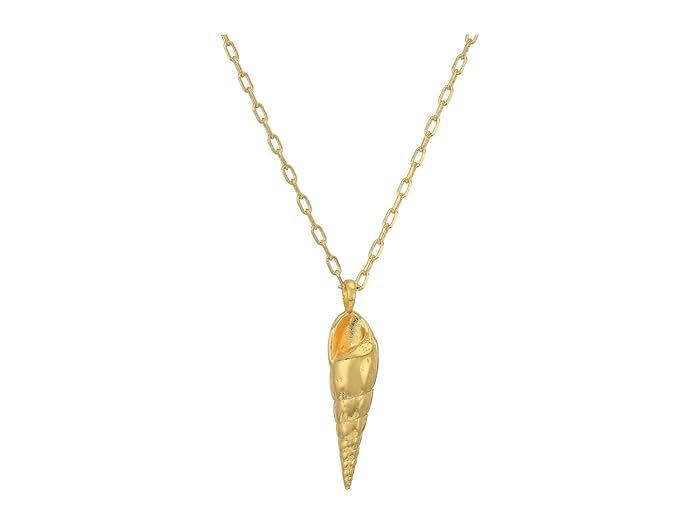 gorjana Cove Shell Necklace (Gold) Necklace | Zappos