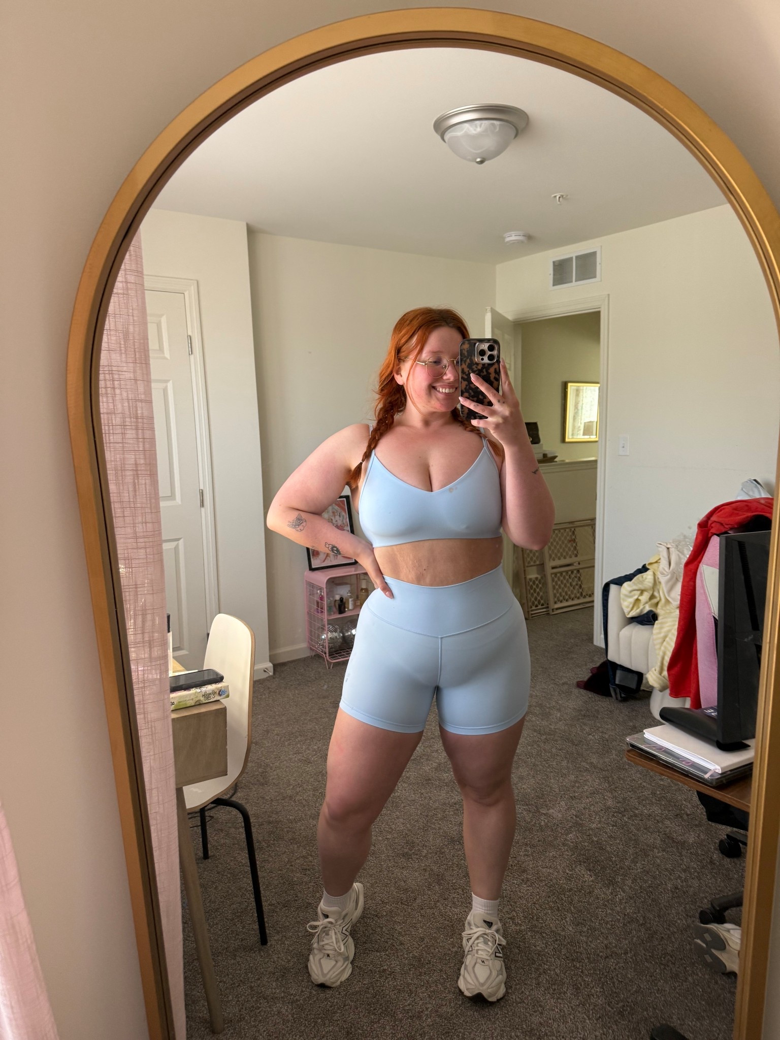 cute new @Aritzia set for spring 🩵 wearing a size 10 in the shorts and L in the top! 

#LTKfitnessgoals #LTKActive #LTKMidsize