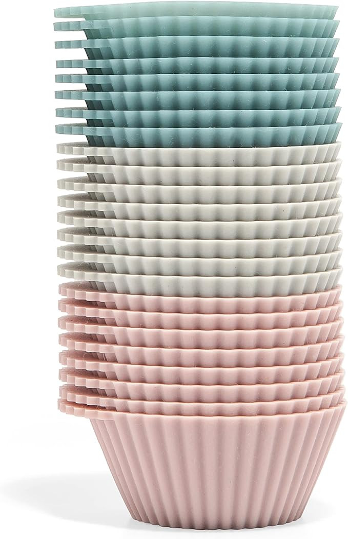 The Silicone Kitchen Reusable Silicone Baking Cups Silicone Muffin Liners for Cupcakes, BPA Free,... | Amazon (US)