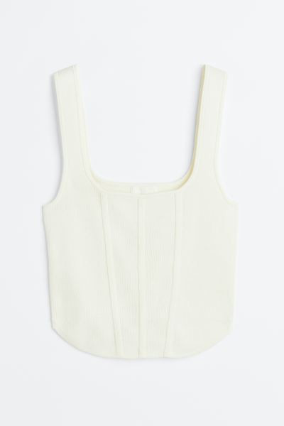Fine-knit Corset-style Top | H&M (US + CA)