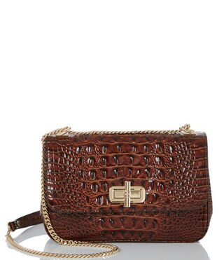 Melbourne Collection Pecan Rosalie Crossbody Bag | Dillard's