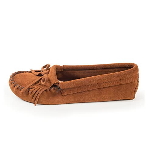 Minnetonka Women's Kilty Suede Softsole Moccasin,Brown,5 M US | Amazon (US)