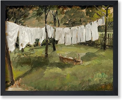Poster Master Vintage Laundry Drying in the Sun Poster - Retro Laundry Line Print - Domestic Scen... | Amazon (US)