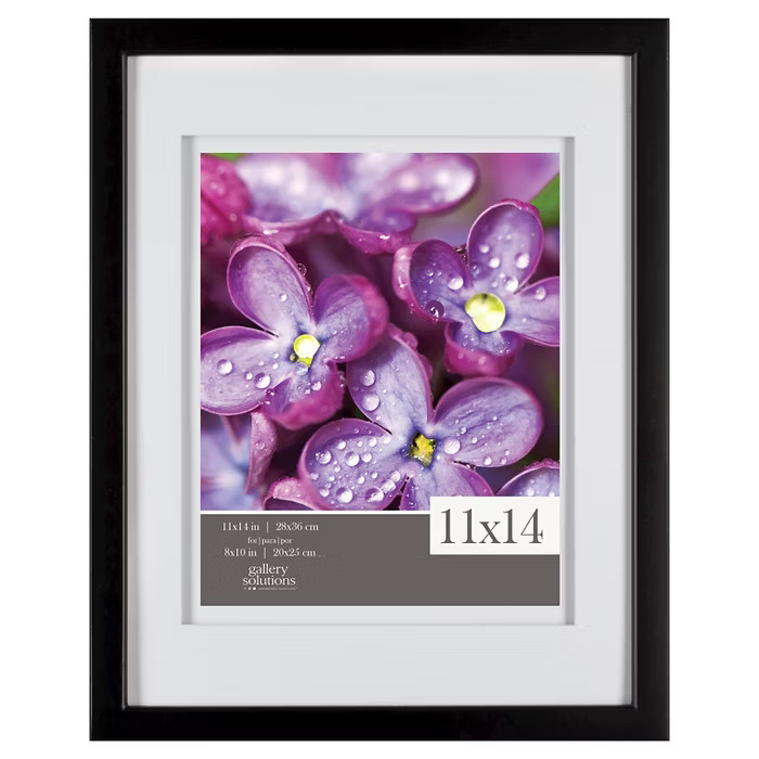8" x 10" Frame Black - Gallery Solutions | Target