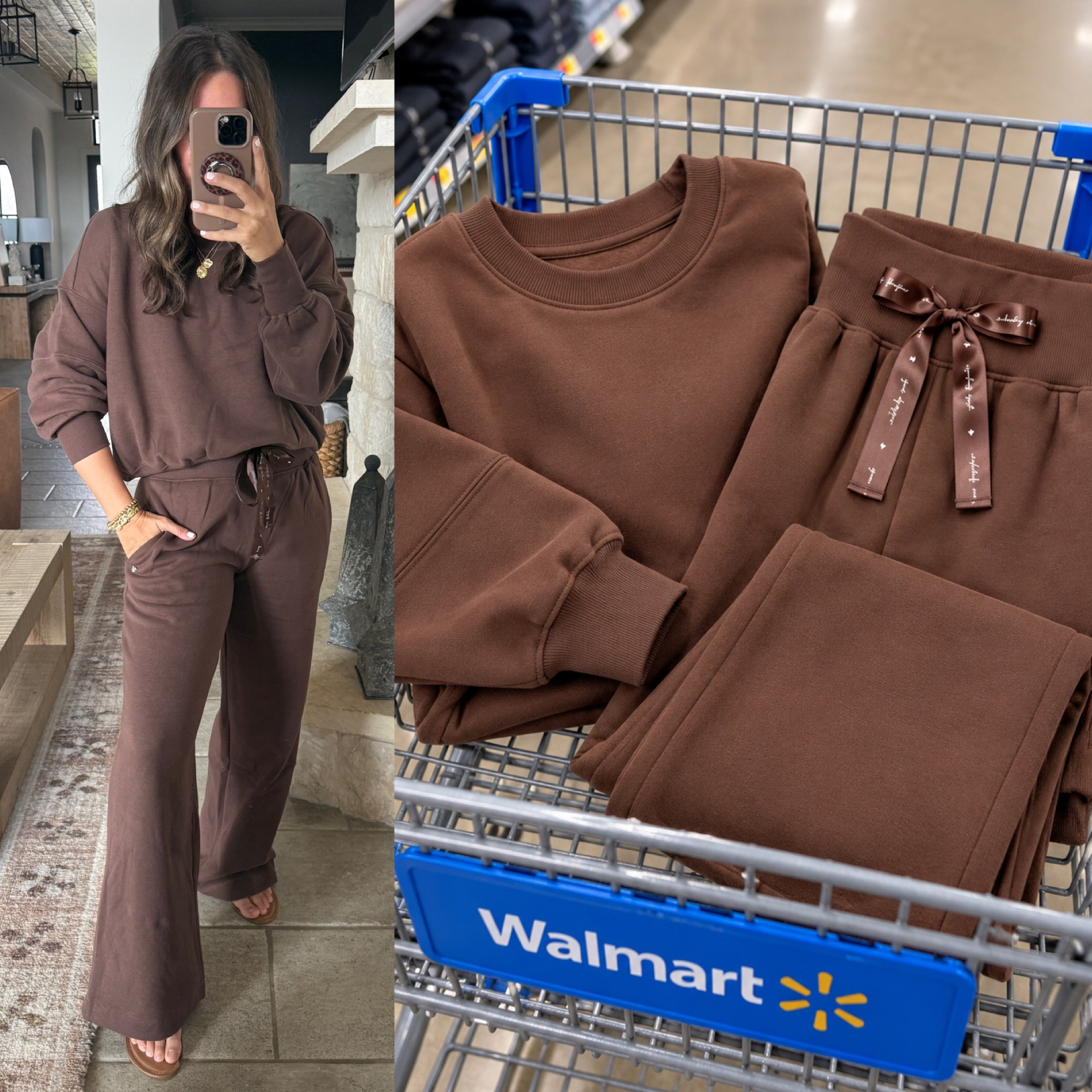 The cutest new matching set from Walmart! Cinches your waist, so comfortable and comes in 3 colors! In my normal Medium and I’m 5’3 #matchingset #walmartfashion #walmartstyle