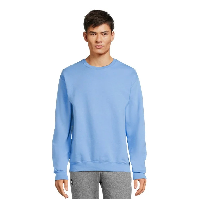Athletic Works Men's Fleece Crew Sweatshirt, Sizes S-4XL - Walmart.com | Walmart (US)