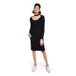 Women's Long Sleeve Sweater Dress - Victor Glemaud x Target Black | Target