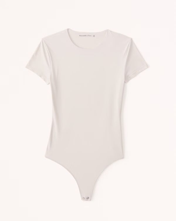 Women's Soft Matte Seamless Tee Bodysuit | Women's Tops | Abercrombie.com | Abercrombie & Fitch (US)