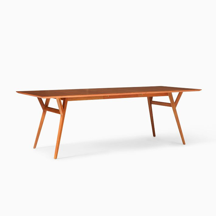 Mid-Century Expandable Dining Table (39"–92") | West Elm (US)