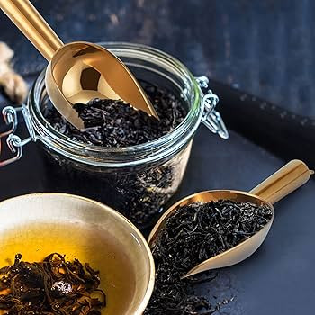 TeamFar Mini Scoop Set of 4, 3 Oz Small Canister Jar Scoops, Gold Candy Utility Scoops Stainless ... | Amazon (US)