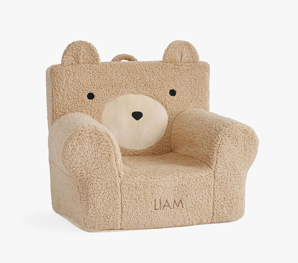 Anywhere Chair\u00ae, Oatmeal Sherpa Bear | Pottery Barn Kids