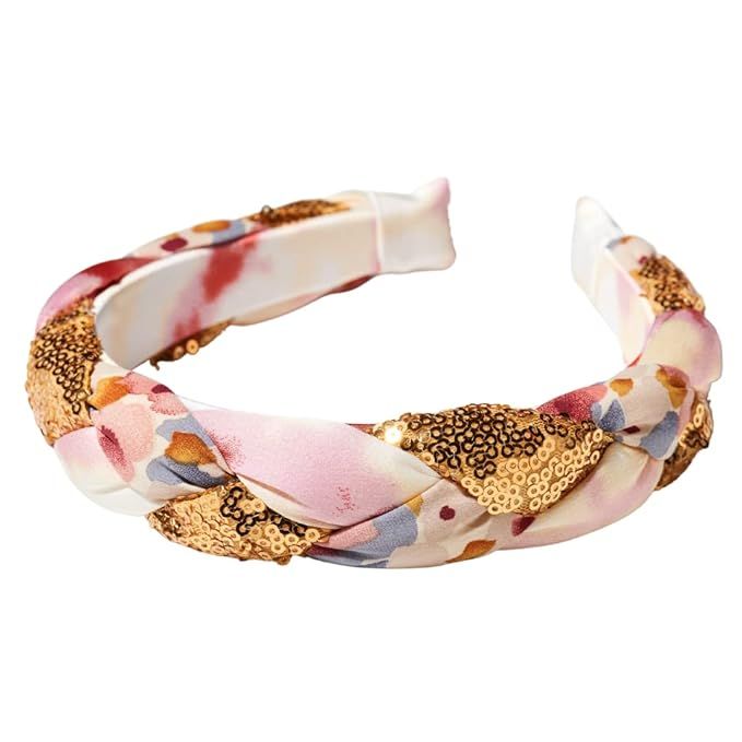 Bellefixe Braided Headband (Gold Floral) | Amazon (US)