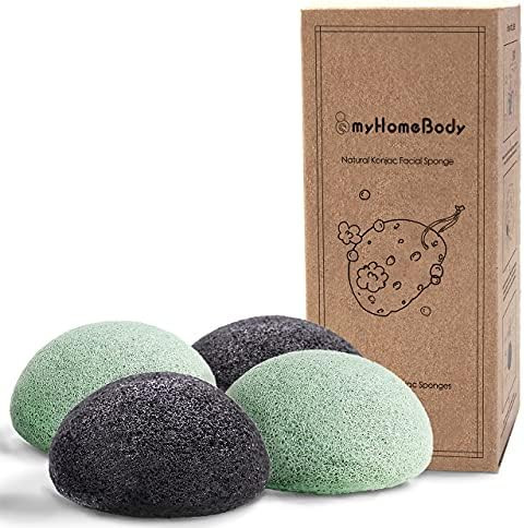 Natural Konjac Facial Sponges - for Gentle Face Cleansing and Exfoliation - with Activated Charco... | Amazon (US)