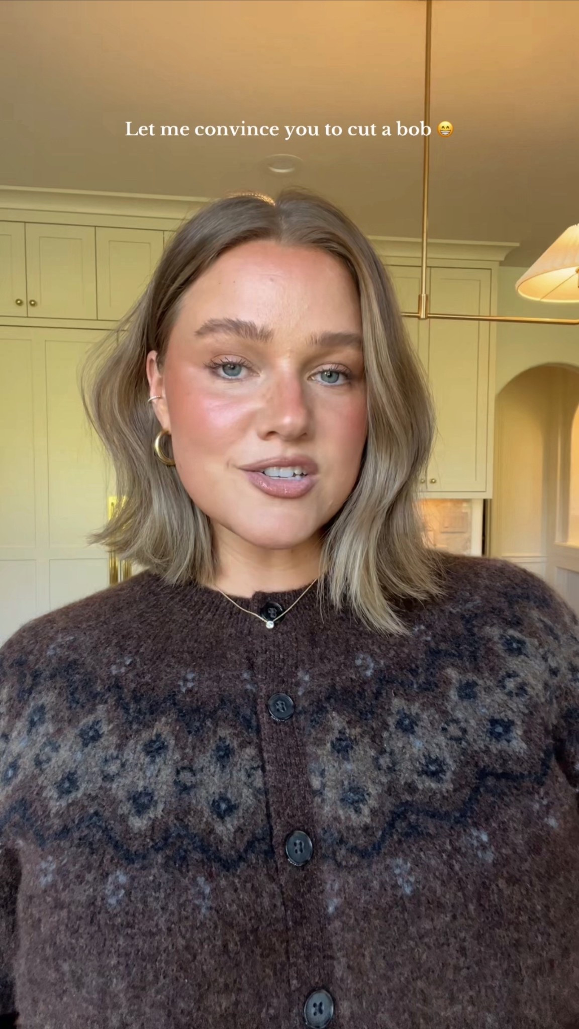 Sweater true to size! Thick and soft not itchy but like so flattering with jeans or a skirt for fall. Linked similar! Code BRE20 for jewelry 