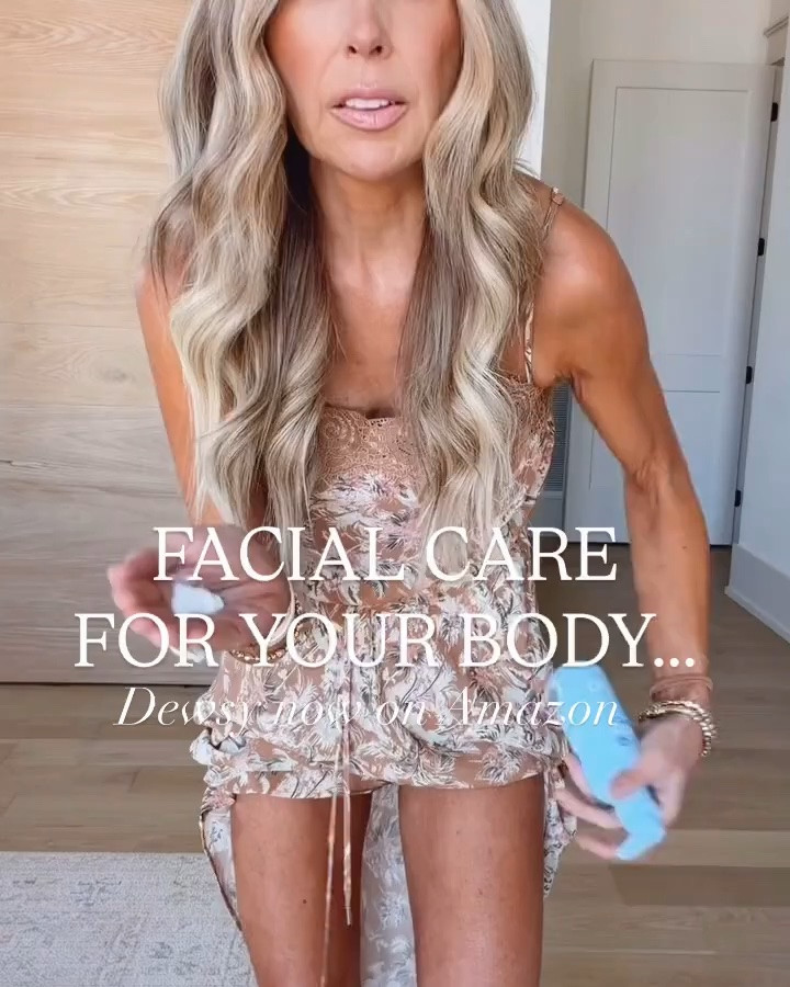 Dewsy is facial care for your body... it's packed with 4 types of hyaluronic acid and essential ceramides. Use the serum first then the lotion.