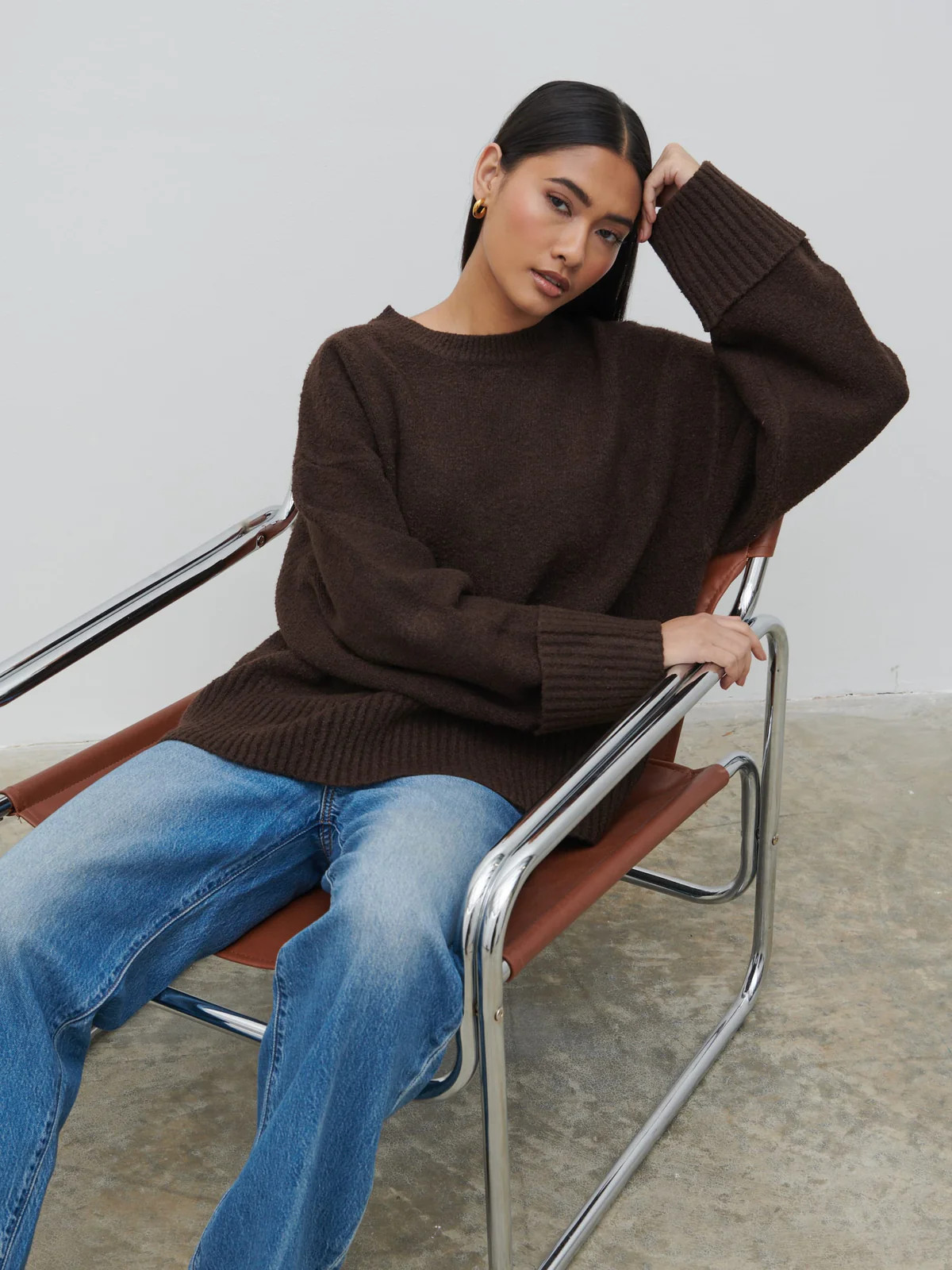 Camille Oversized Borg Jumper | Pretty Lavish (UK)