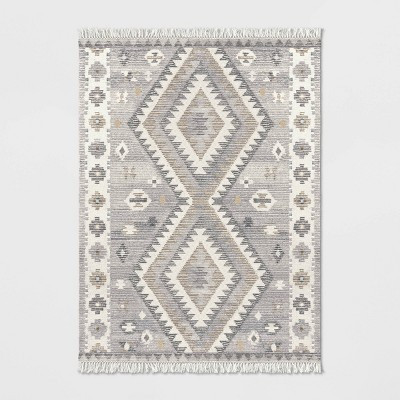 Sedwick Geometric Medallion Hand Tufted Wool Rug Cream - Threshold™ | Target