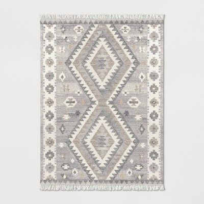 Sedwick Geometric Medallion Hand Tufted Wool Rug Cream - Threshold™ | Target