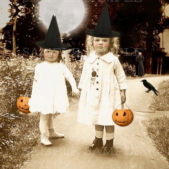 Halloween Vintage Photo Download No.p43 Altered Photo - Etsy | Etsy (US)