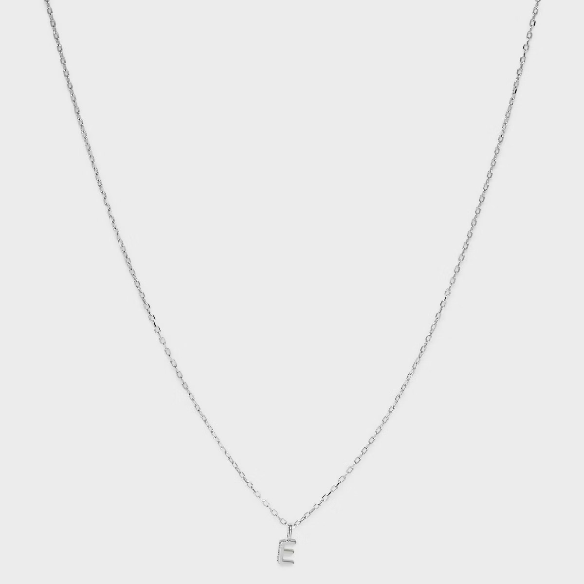 Sterling Silver Small Polished Initial Pendant Necklace - A New Day™ Silver | Target