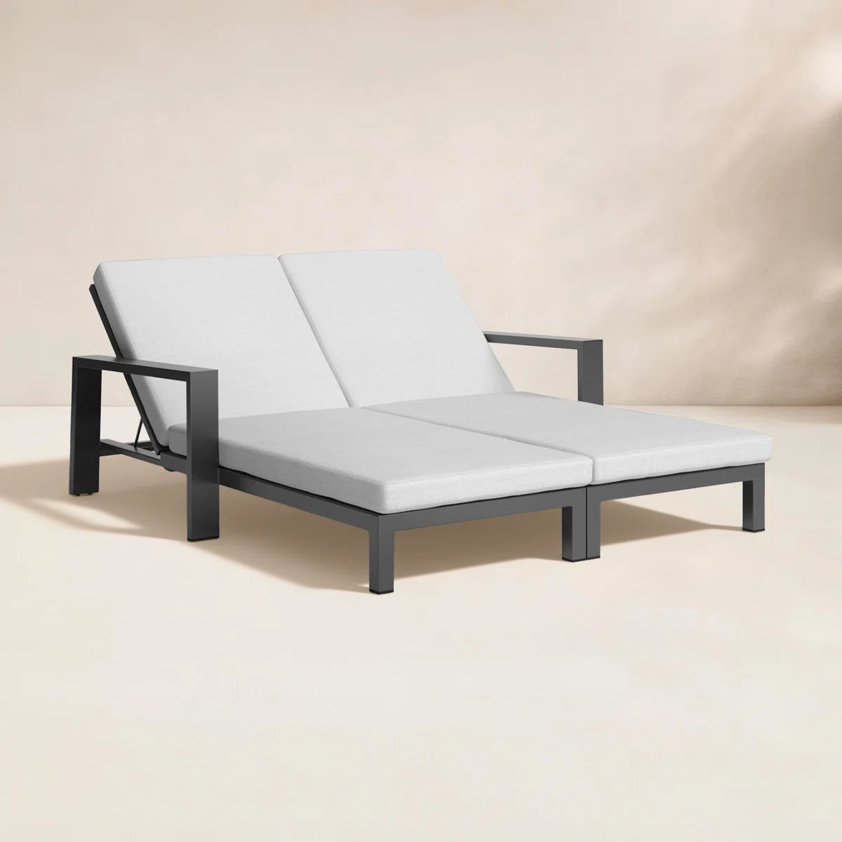 Hoyt Outdoor Metal Double Chaise Lounge | Wayfair North America