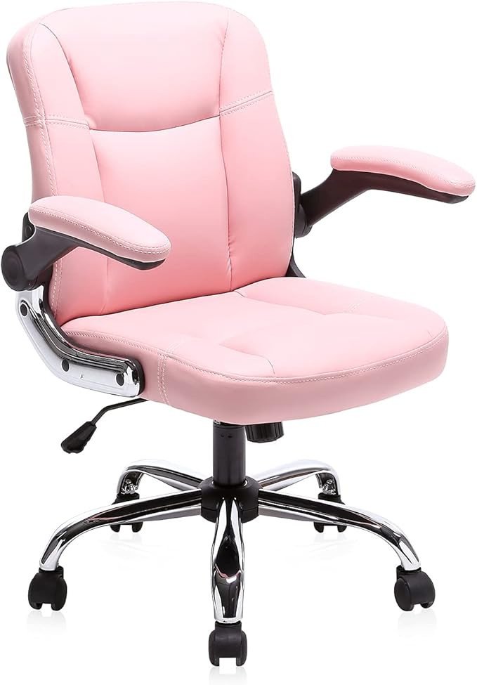 Myka's Ergonomic Leather Executive Office Chair High Back Computer Desk Chair with Upholstered Ar... | Amazon (US)
