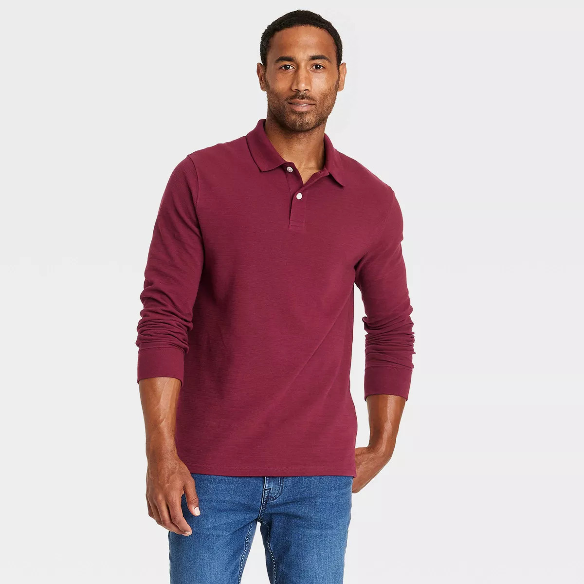 Men's Long Sleeve Polo Shirt - Goodfellow & Co™ | Target