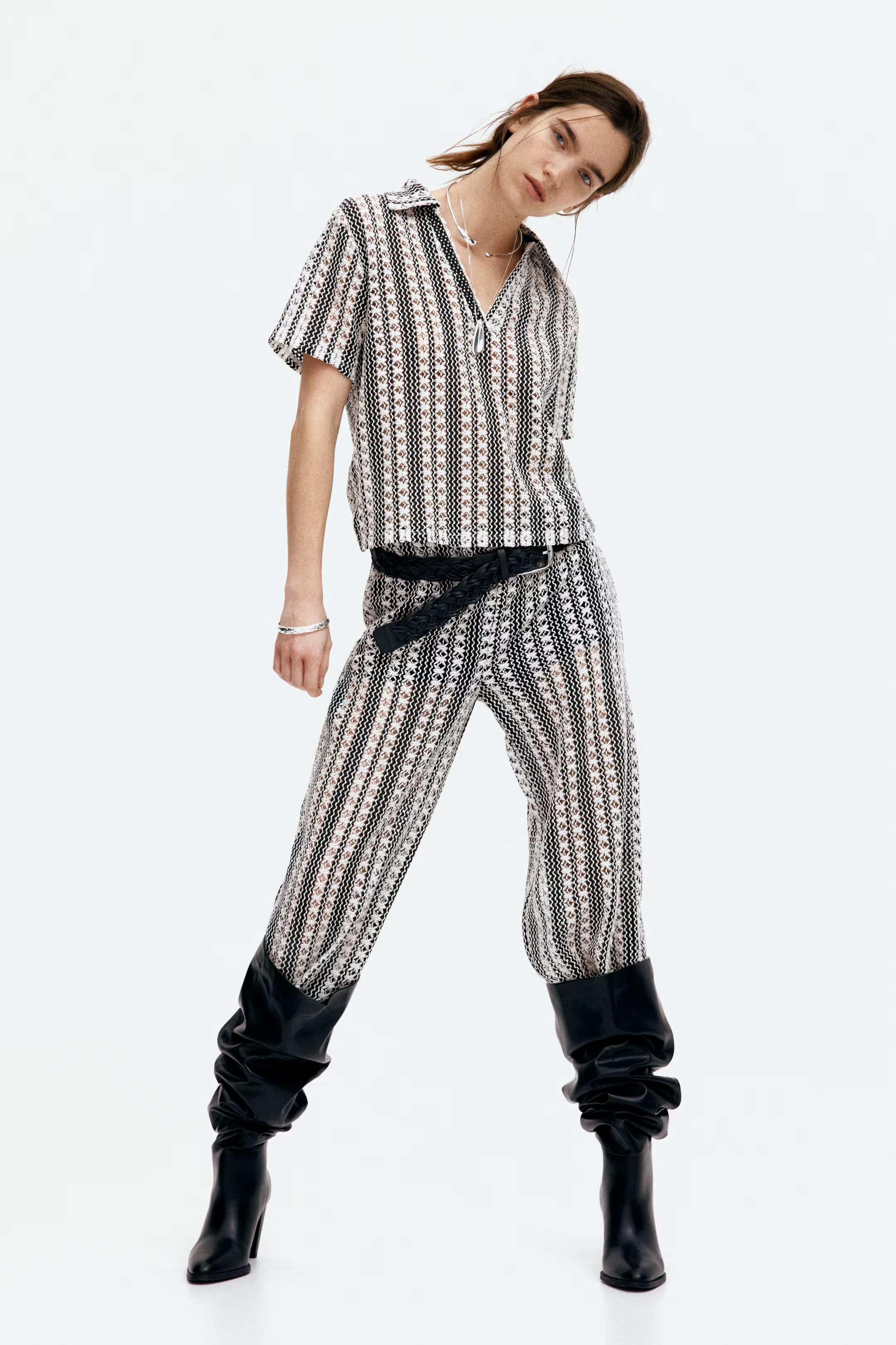 Hole-Patterned Pants | H&M (US + CA)