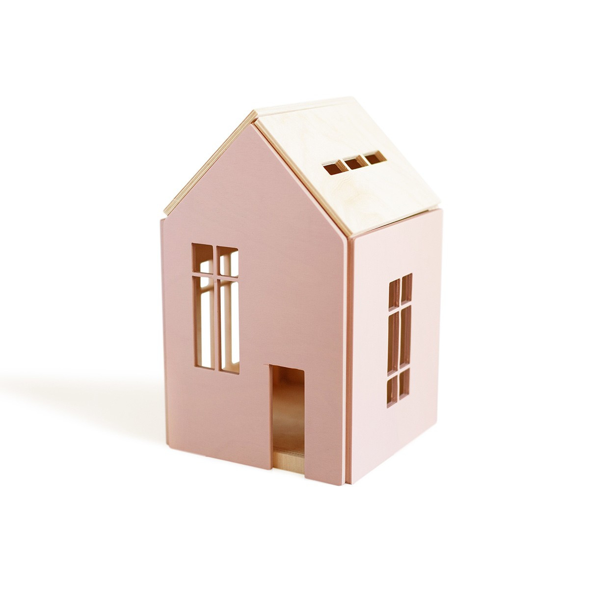 Babai Dollhouse with Magnets - Large (Color: Pink) | The Tot