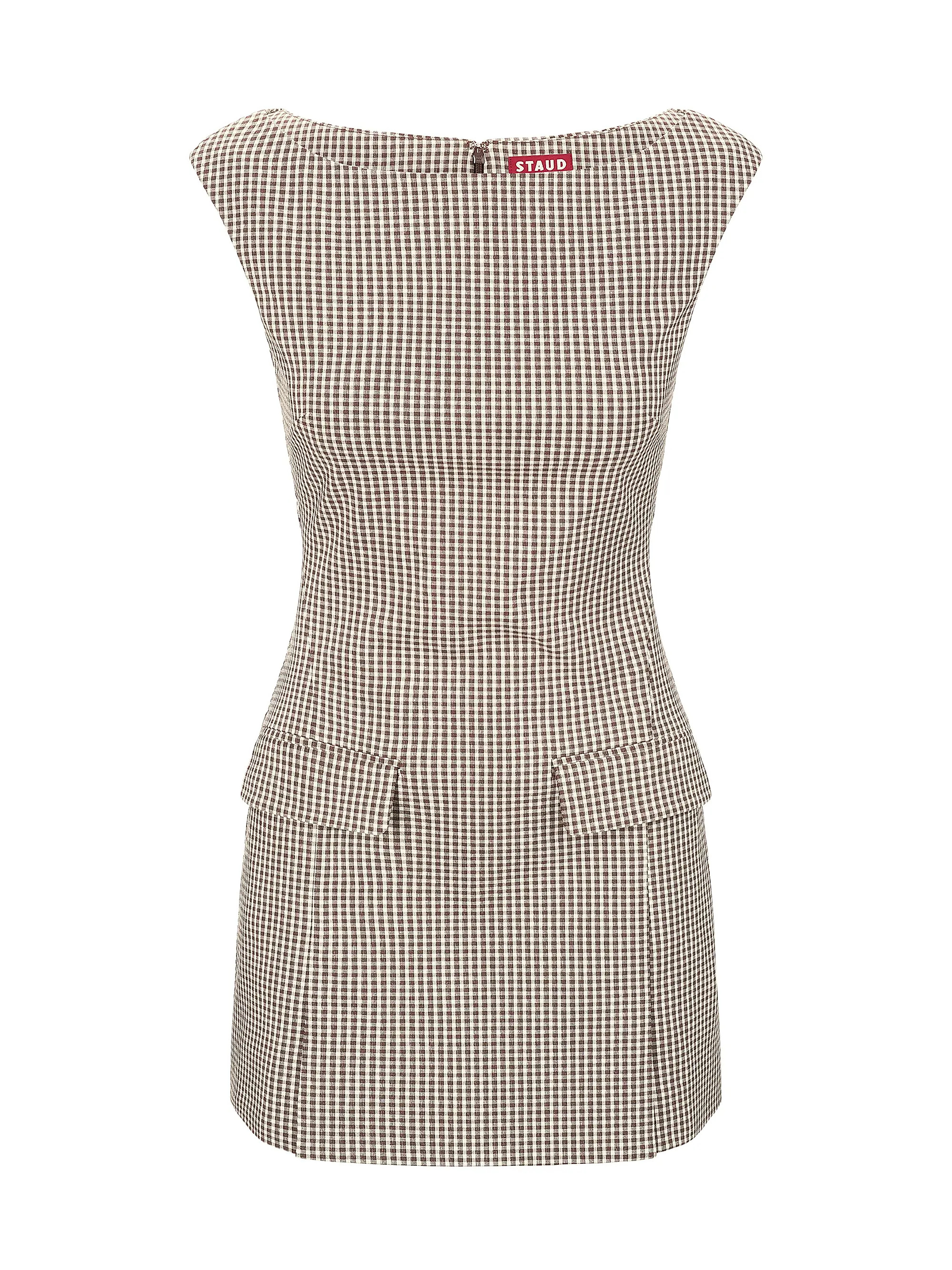 Staud Walker Micro Gingham Minidress | Saks Fifth Avenue | Saks Fifth Avenue