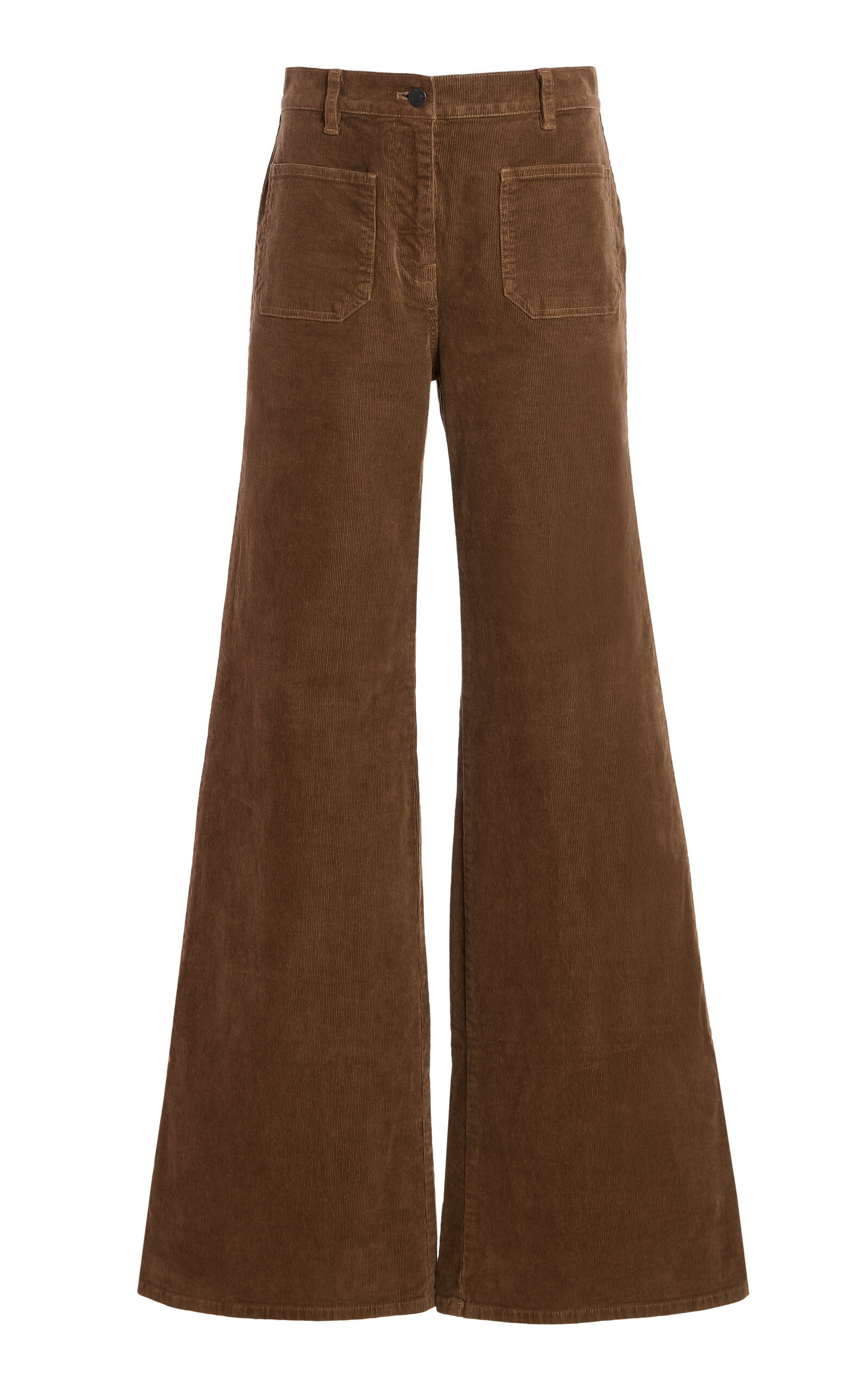 NILI LOTAN Florence Cotton-Corduroy Flared Pants - Moda Operandi | Moda Operandi (Global)