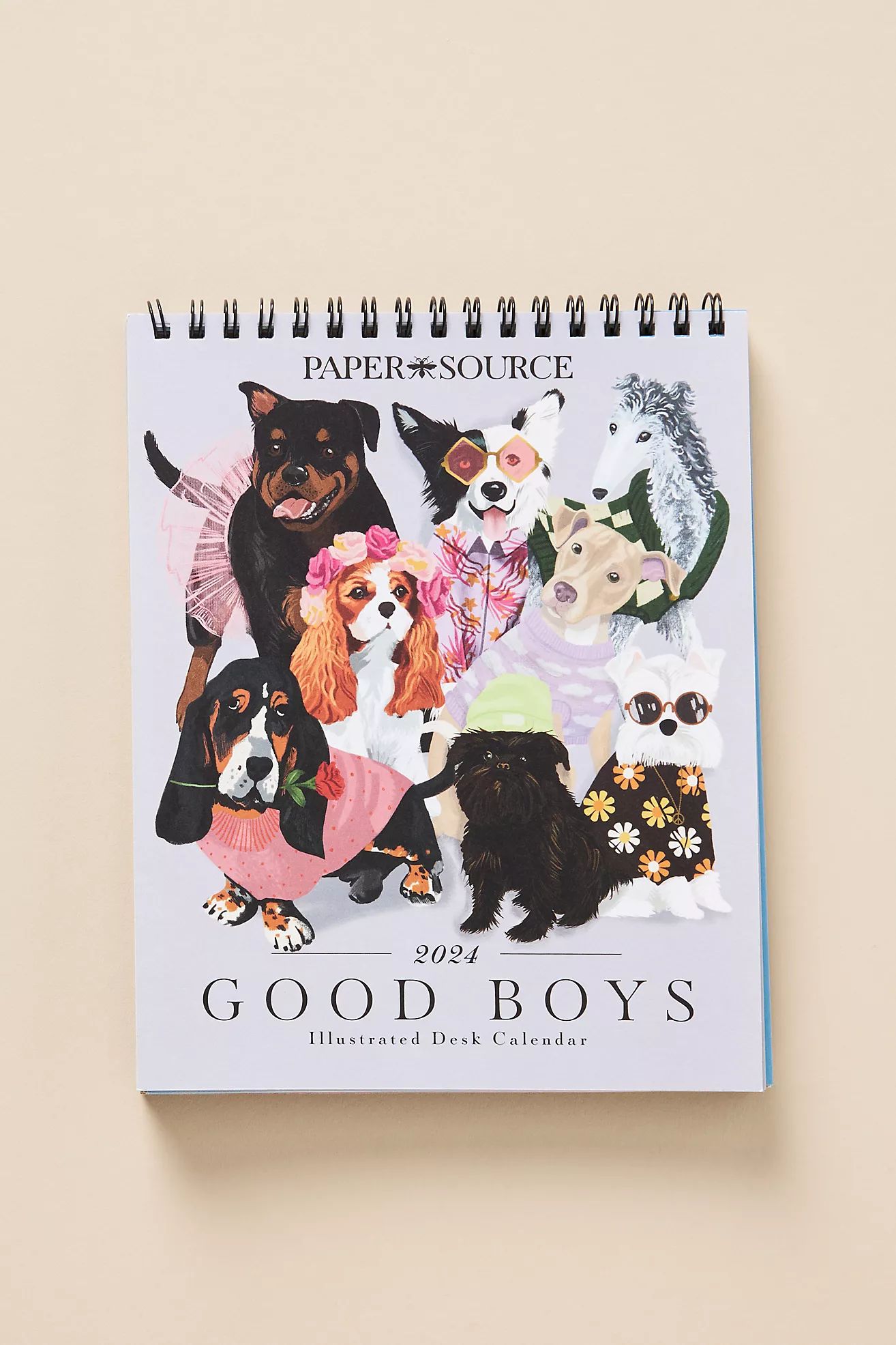 2024 Good Boys Easel Calendar | Anthropologie (US)