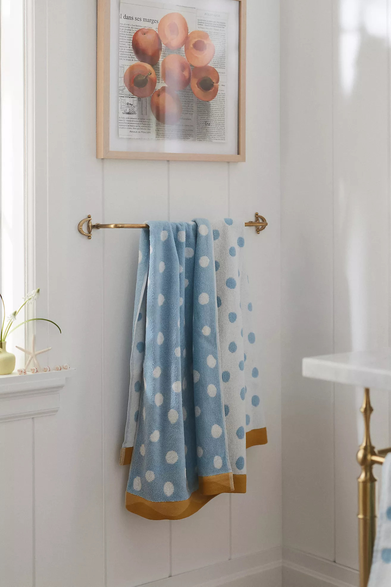 Maeve Cotton Patterned Towel Collection | Anthropologie (US)