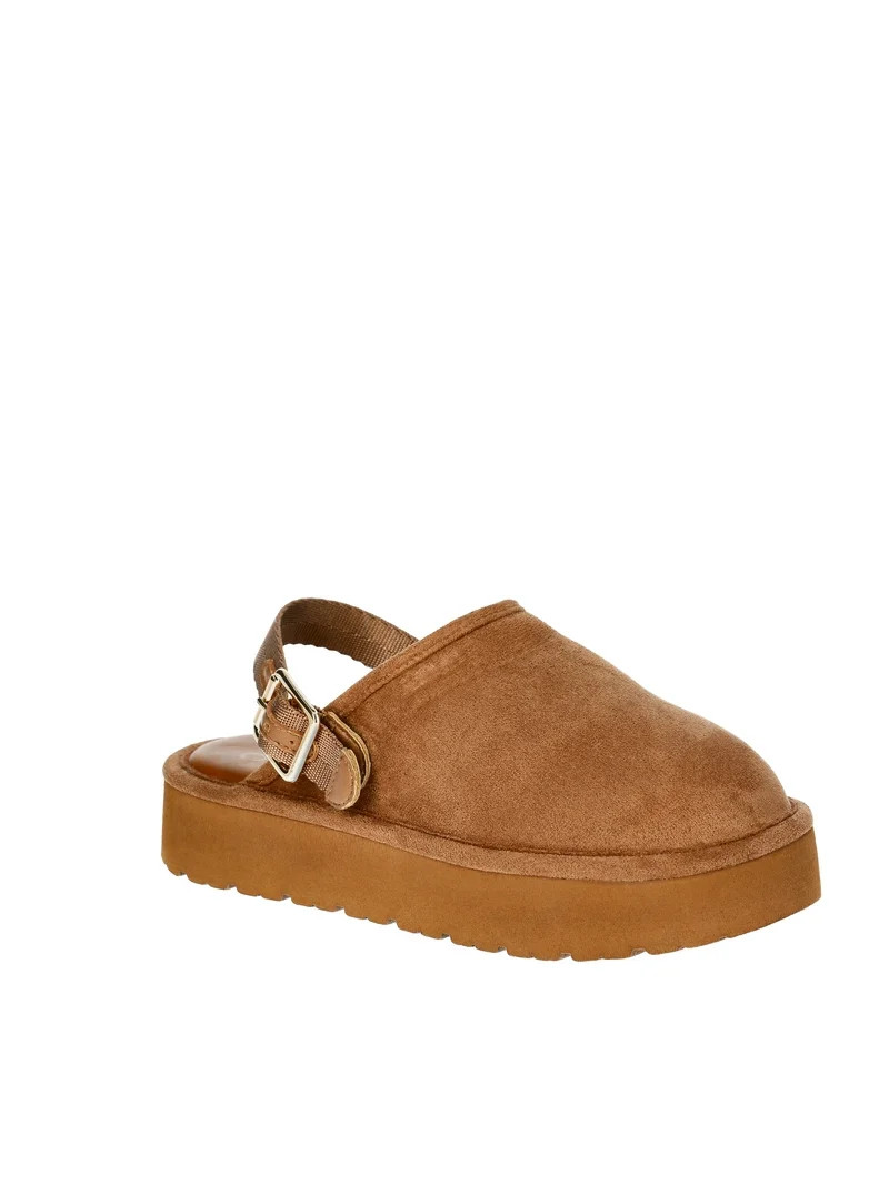 Madden NYC Little and Big Girls' Platform Clogs with Faux Shearling Lining | Walmart (US)