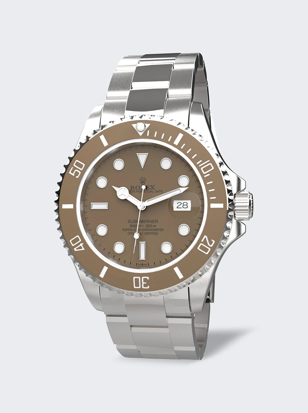 Cocoa Brown Submariner Watch | The Webster