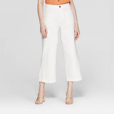 Women's Mid-Rise Straight Leg Pants - Who What Wear™ White | Target