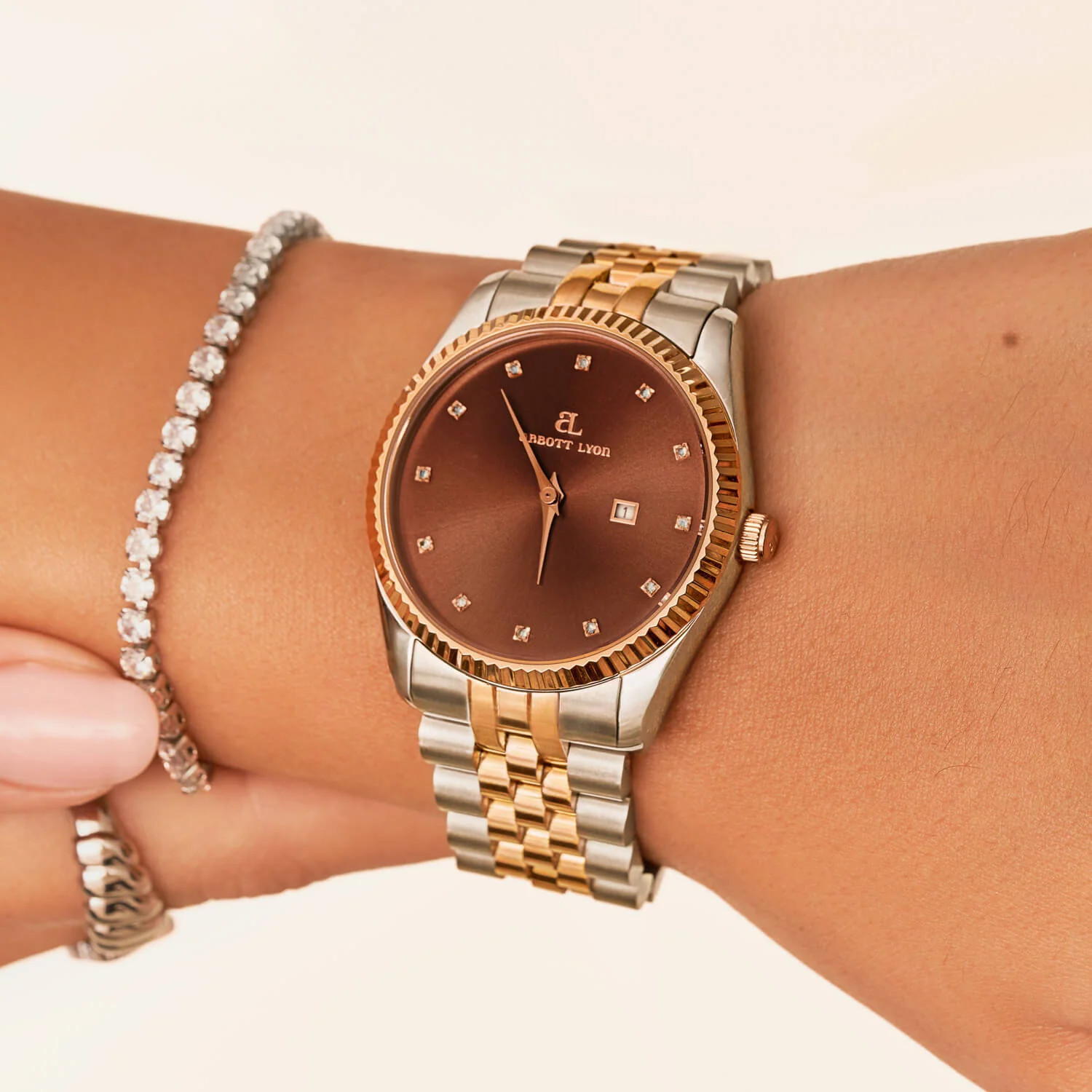 Two Tone Mocha Belgravia 36 Watch | Abbott Lyon