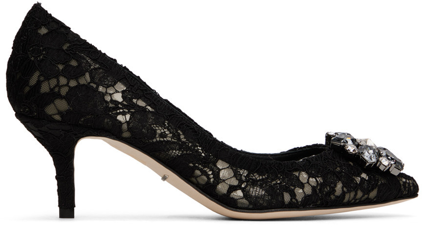 Dolce&Gabbana Black Bellucci Heels | SSENSE